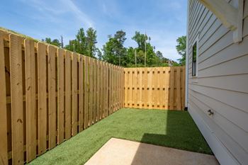 A townhouse with fenced backyard and pet yard at Turnberry Park Luxury Rental Homes in Gardendale, AL